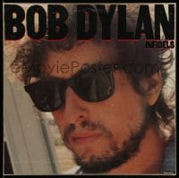 3y351 BOB DYLAN 12x12 album cover '83 great portrait used on the cover of his Infidels album!