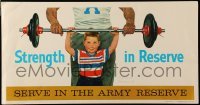 3y386 STRENGTH IN RESERVE heavy stock 11x21 special '73 Norman Rockwell art, the Army Reserve!