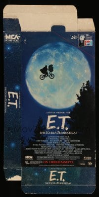 3y007 E.T. THE EXTRA TERRESTRIAL video display R88 Spielberg classic, best bike over moon image!