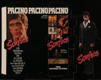 3y003 SCARFACE die-cut mini standee '83 Al Pacino as Tony Montana, De Palma, Oliver Stone, differen