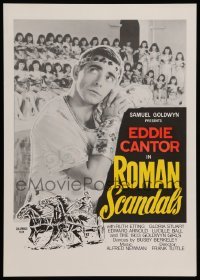 3y466 ROMAN SCANDALS Swiss 12x17 R90s c/u of Eddie Cantor with sexy Goldwyn Girls behind him!