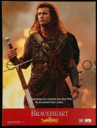 3y578 BRAVEHEART 10 French LCs '95 Mel Gibson as William Wallace, Sophie Marceau!