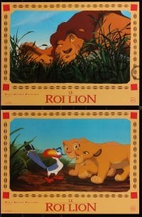 3y577 LION KING 11 French LCs '94 classic Disney cartoon set in Africa, great images!