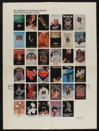 3y405 FRANKFURT COMMUNICATIONS: THE FIRST TWENTY YEARS promo brochure '80s classic poster images!