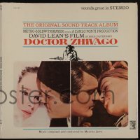 3y273 DOCTOR ZHIVAGO stereo soundtrack record '65 original music from the David Lean English epic!