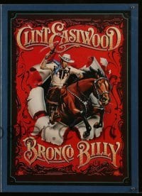 3y426 BRONCO BILLY trade ad '80 Clint Eastwood directs & stars, Huyssen & Gerard Huerta art!