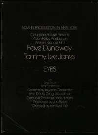 3y431 EYES OF LAURA MARS trade ad '78 Irvin Kershner, psychic Faye Dunaway, working title Eyes!