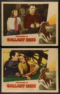 3z879 ADVENTURES OF GALLANT BESS 2 LCs '48 Cameron Mitchell, Audrey Long!