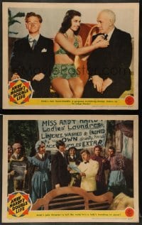 3z886 ANDY HARDY'S DOUBLE LIFE 2 LCs '42 Mickey Rooney, sexiest Esther Williams!