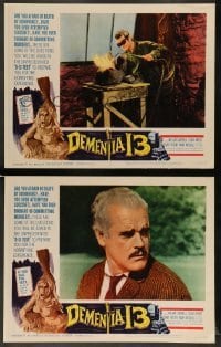 3z916 DEMENTIA 13 2 LCs '63 Francis Ford Coppola, Roger Corman, The Haunted & the Hunted!