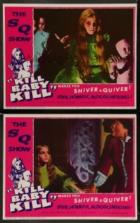 3z952 KILL BABY KILL 2 LCs '67 Mario Bava's Operazione Paura, creepy little girl killer!