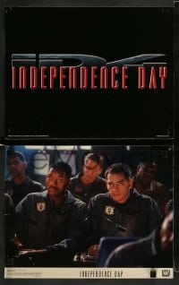 3z021 INDEPENDENCE DAY 9 color 11x14 stills '96 Will Smith, Bill Pullman, Jeff Goldblum, sci-fi!