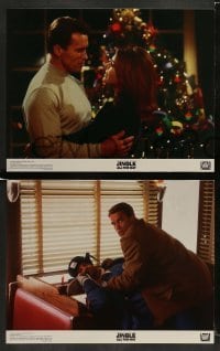 3z240 JINGLE ALL THE WAY 8 color 11x14 stills '96 Arnold Schwarzenegger, Sinbad, two dads & one toy
