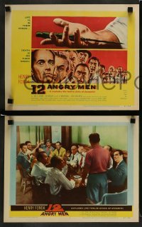 3z026 12 ANGRY MEN 8 LCs '57 Henry Fonda, Sidney Lumet classic, great images of key scenes!