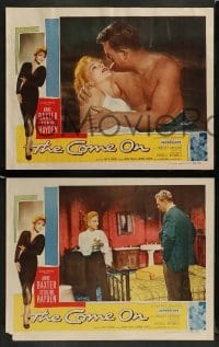 3z088 COME ON 8 LCs '56 Sterling Hayden, border art of very sexy bad girl Anne Baxter!
