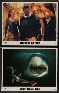 3z109 DEEP BLUE SEA 8 LCs '99 Samuel L. Jackson, LL Cool J. Michael Rapaport, cool shark images!