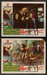 3z821 FRANKENSTEIN MEETS THE SPACE MONSTER/CURSE OF VOODOO 3 LCs '65 creature and native rituals!