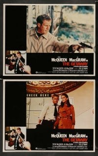 3z170 GETAWAY 8 int'l LCs R80 Steve McQueen, Ali McGraw, Sam Peckinpah, cool action images!