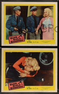 3z828 GUNS, GIRLS & GANGSTERS 3 LCs '59 bad Mamie Van Doren is a blonde hell-cat on the prowl!