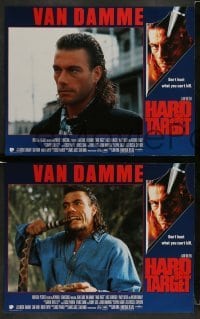 3z197 HARD TARGET 8 LCs '93 John Woo, Jean-Claude Van Damme & Lance Henriksen!