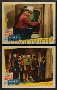 3z658 HOPPY'S HOLIDAY 5 LCs '47 William Boyd as Hopalong Cassidy, Fighting Cowboy!