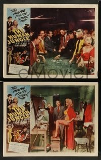 3z217 HUMAN JUNGLE 8 LCs '54 Gary Merrill, Chuck Connors, sexy Jan Sterling, inside police story!