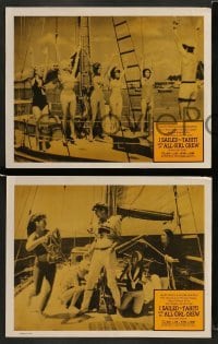 3z745 I SAILED TO TAHITI WITH AN ALL-GIRL CREW 4 LCs '68 Gardner McKay, Fred Clark & Diane McBain!