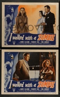 3z835 I WALKED WITH A ZOMBIE 3 LCs R52 classic Val Lewton & Jacques Tourneur voodoo horror!