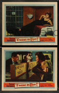 3z488 I WANT TO LIVE 7 LCs '58 Susan Hayward as Barbara Graham, images of women's prison!