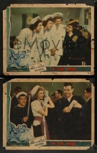 3z836 IN THE NAVY 3 LCs '41 Lou Costello with the Andrews Sisters, Dick Powell & tropical ladies!