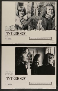3z234 INTERIORS 8 LCs '78 Diane Keaton, Mary Beth Hurt, E.G. Marshall, directed by Woody Allen!