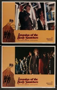 3z236 INVASION OF THE BODY SNATCHERS 8 LCs '78 Donald Sutherland, classic sci-fi remake!