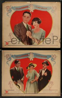 3z753 IT MUST BE LOVE 4 LCs '26 pretty Colleen Moore, Jean Hersholt, Malcolm McGregor!
