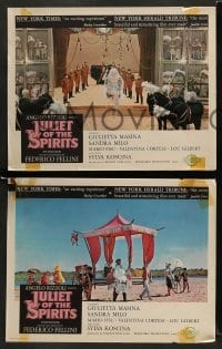 3z756 JULIET OF THE SPIRITS 4 LCs '65 Federico Fellini's Giulietta degli Spiriti, Giulietta Masina!