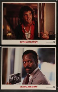 3z263 LETHAL WEAPON 8 LCs '87 great images of partners Mel Gibson & Danny Glover!