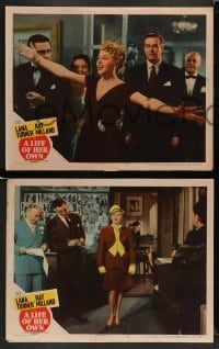 3z843 LIFE OF HER OWN 3 LCs '50 sexy Lana Turner as Lily James who really lived, Ray Milland!