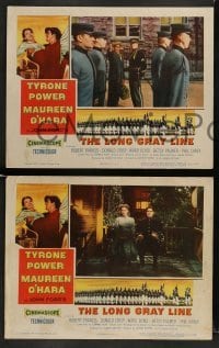 3z845 LONG GRAY LINE 3 LCs '54 West Point cadet Tyrone Power, Maureen O'Hara, Peter Graves!