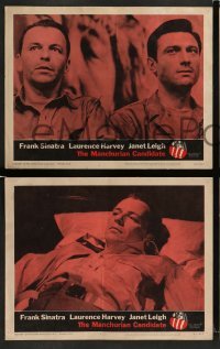 3z759 MANCHURIAN CANDIDATE 4 LCs '62 Frank Sinatra, Harvey, Leigh, directed by John Frankenheimer!