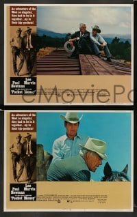 3z612 POCKET MONEY 6 LCs '72 great cowboy western images of Paul Newman & Lee Marvin!