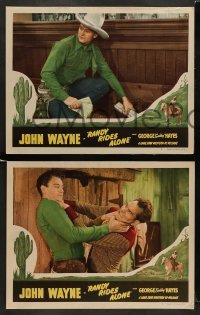 3z772 RANDY RIDES ALONE 4 LCs R40s great images of western cowboy big John Wayne in the title role!