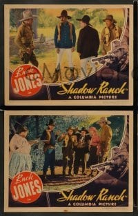 3z778 SHADOW RANCH 4 LCs R34 cowboy Buck Jones in a whirlwind drama of the West!