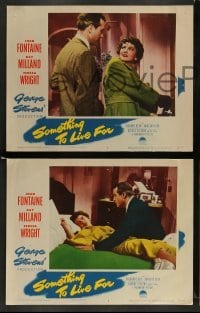 3z681 SOMETHING TO LIVE FOR 5 LCs '52 Joan Fontaine, Ray Milland, Teresa Wright, George Stevens