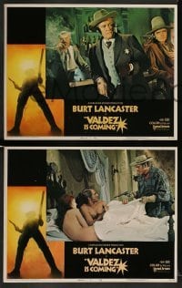3z433 VALDEZ IS COMING 8 LCs '71 Burt Lancaster, written by Elmore Leonard, cool gunslinger images!