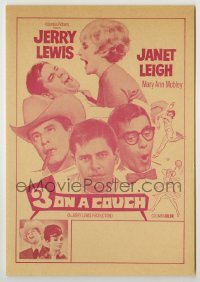 4a009 3 ON A COUCH herald '66 great images of screwy Jerry Lewis with sexy Janet Leigh!