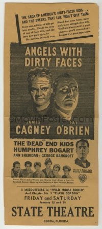 4a020 ANGELS WITH DIRTY FACES herald '38 James Cagney, Humphrey Bogart, Pat O'Brien, Dead End Kids