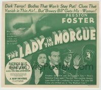 4a140 LADY IN THE MORGUE herald '38 Preston Foster, Patricia Ellis, Frank Jenks, Crime Club!