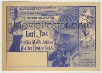 4a150 LORD JIM herald '65 Peter O'Toole, Daliah Lavi, directed by Richard Brooks, Bob Peak art!