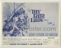4a166 MY FAIR LADY herald '64 classic art of Audrey Hepburn & Rex Harrison by Bob Peak!