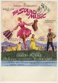 4a204 SOUND OF MUSIC herald '65 classic artwork of Julie Andrews by Howard Terpning!