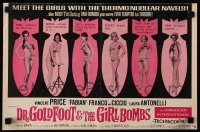4a327 DR. GOLDFOOT & THE GIRL BOMBS pressbook '66 Mario Bava, sexy ladies w/ thermonuclear navels!